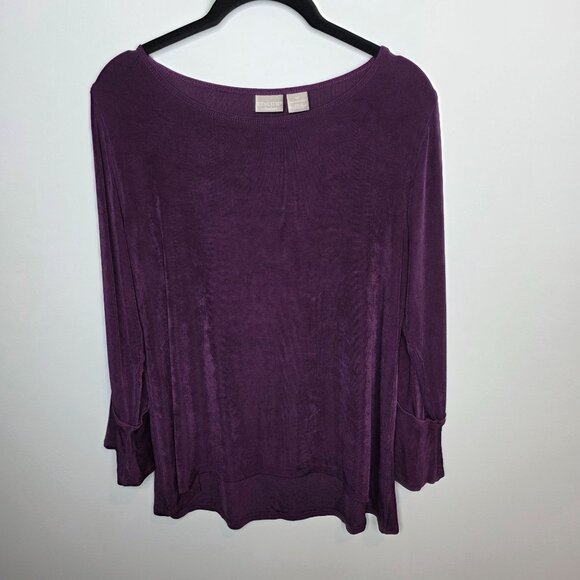 Chico's Tops - Chico's Travelers‎ Blouse Womens 1P (8/10P)